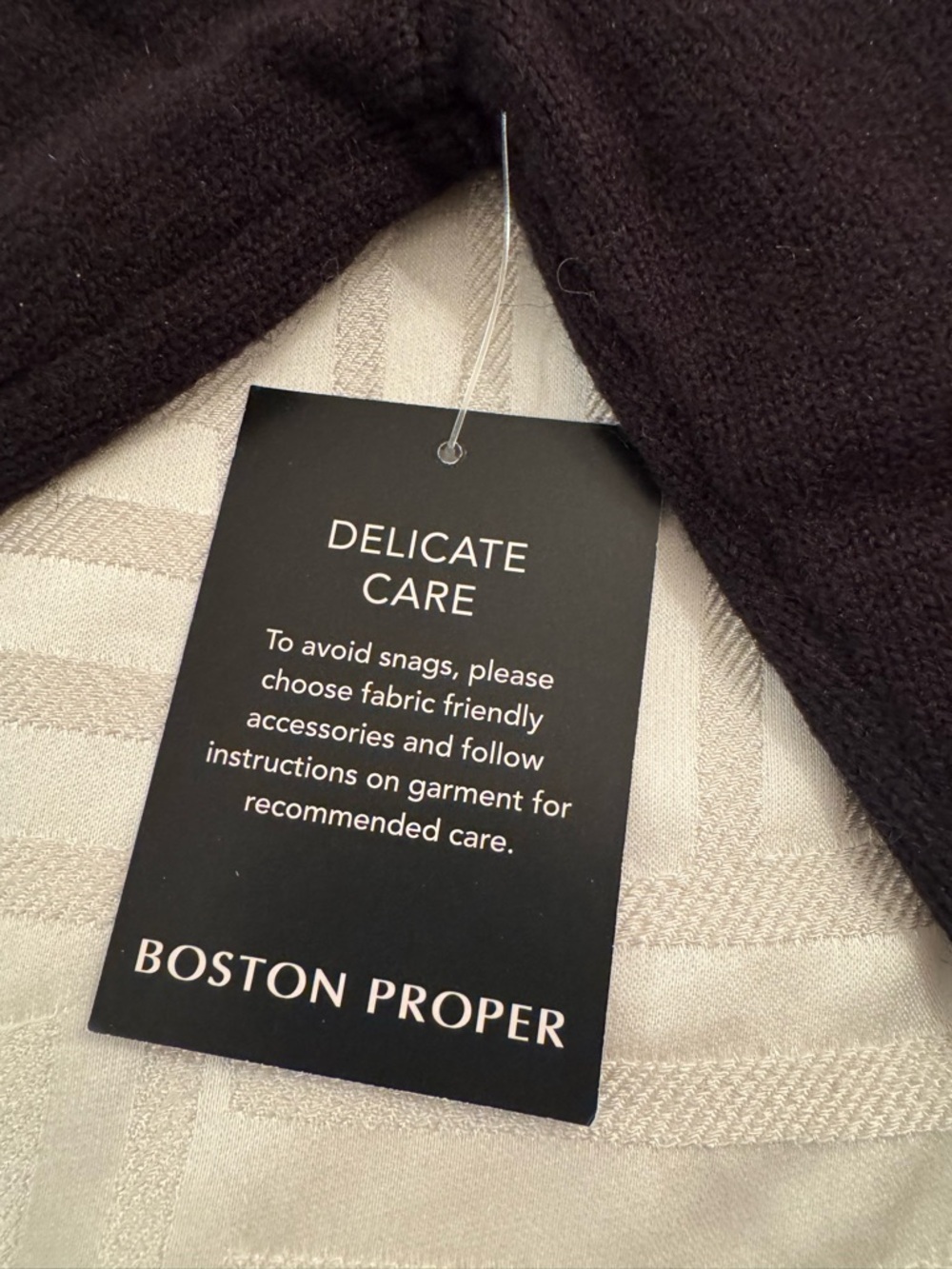 Boston Proper Black Turtleneck Sweater with White Floral Embroidery Size S - Picture 6 of 9